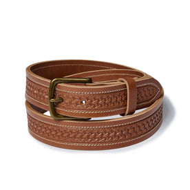 The Tooled Belt in Saddle Tan - featured image