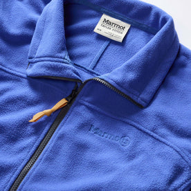 material shot of The Trail Fleece in Alpine Dusk