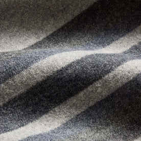 material shot of the stripes on The Wool Blanket in Bay Stripe