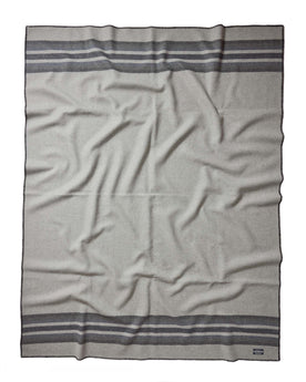 flatlay of The Wool Blanket in Bay Stripe, Accessories by Taylor Stitch