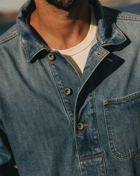 The Milton Pullover in Washed Selvedge Denim: Alternate Image 3, Wovens by Taylor Stitch