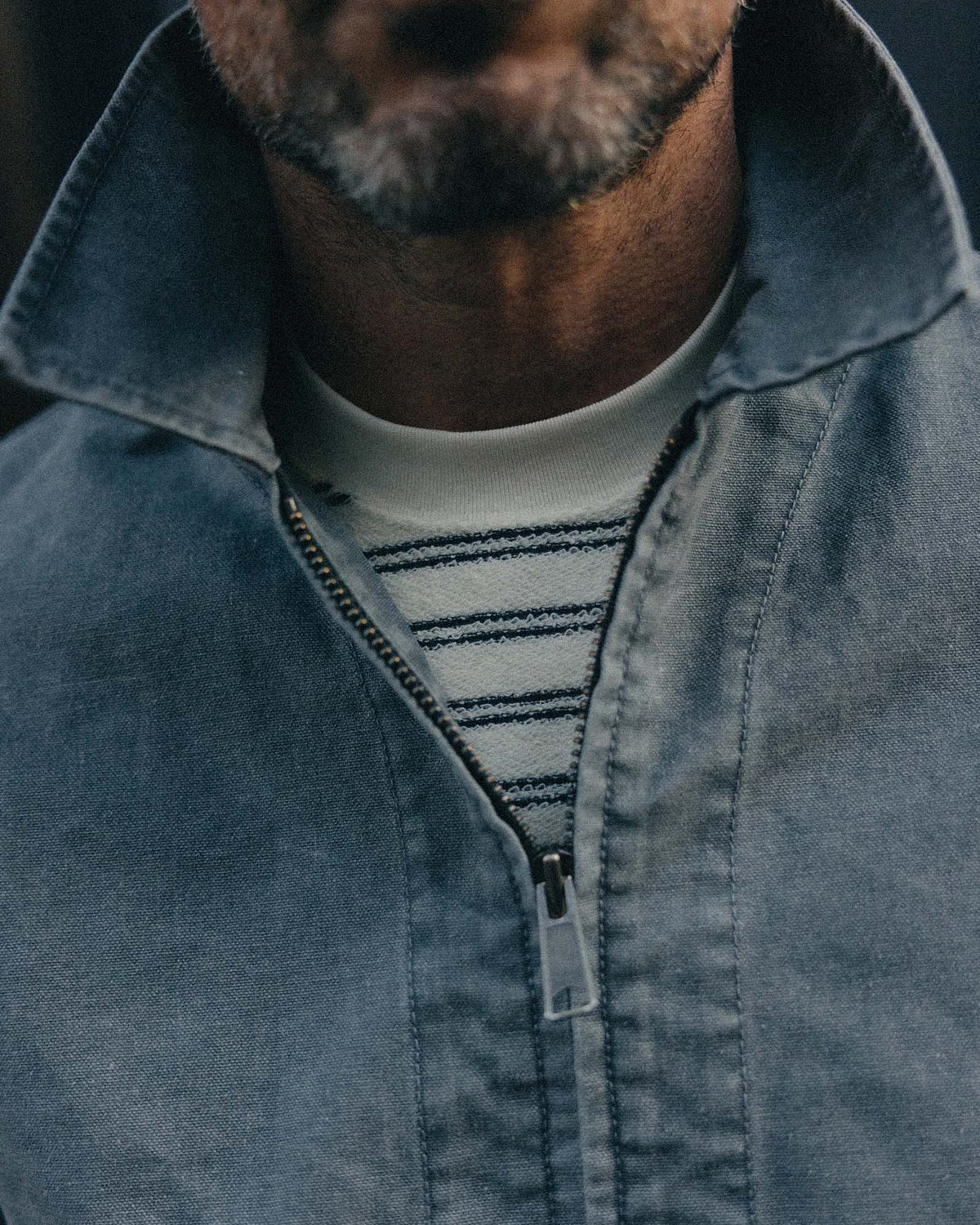 The Shifter Jacket in Dark Grey Pigment Canvas | Taylor Stitch