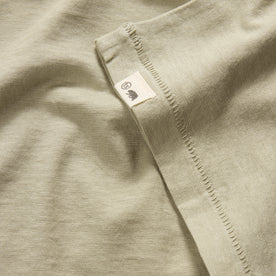 material shot of the sleeve on The Cotton Hemp Tee in Sage