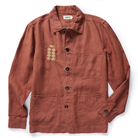 The Embroidered Ojai Jacket in Dried Guajillo Hemp - featured image
