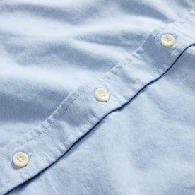 material shot of the buttons on The Jack in Blue Everyday Oxford