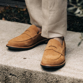 The Loafer in Tan Suede - featured image