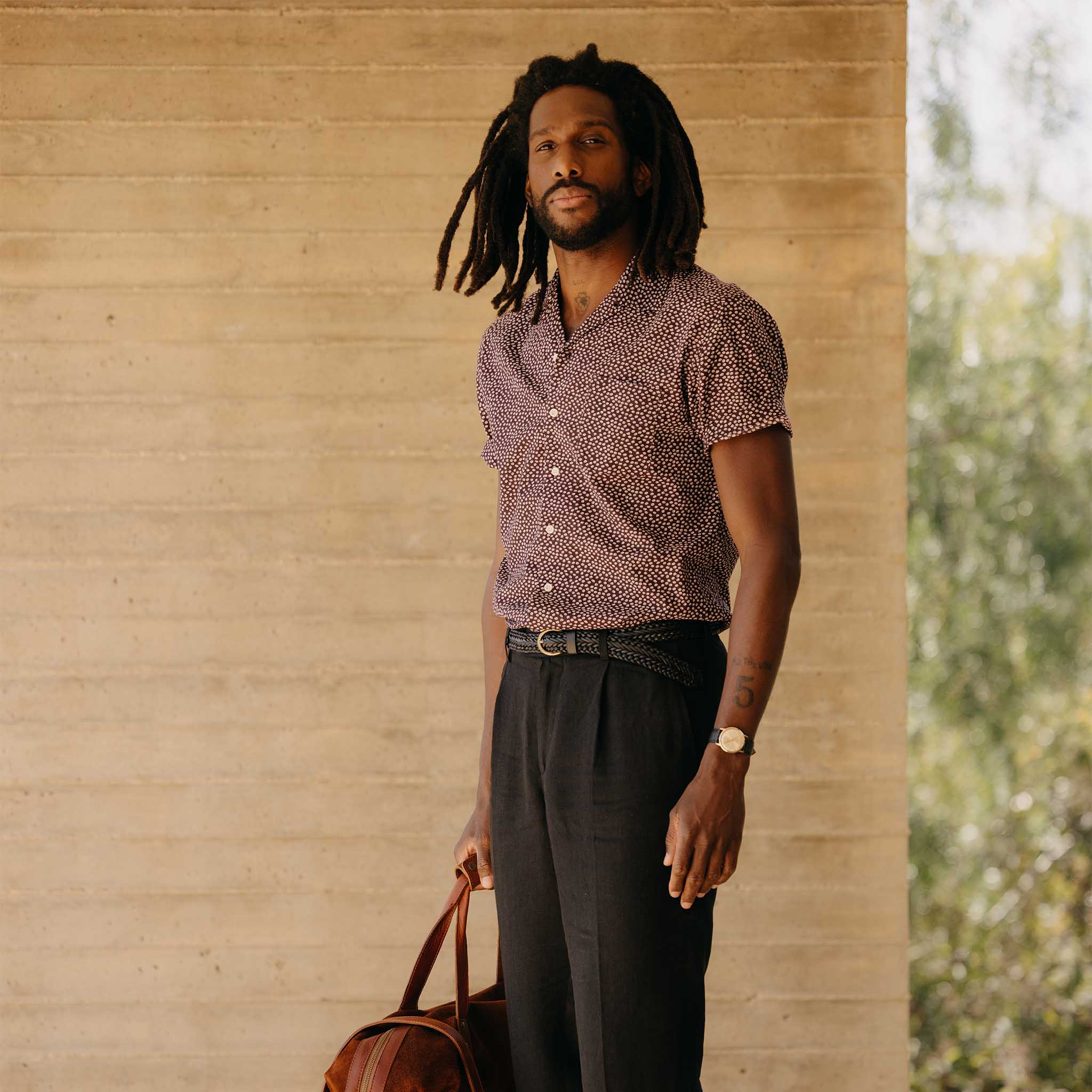 The Short Sleeve Hawthorne in Port Shell | Taylor Stitch