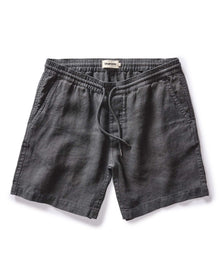 The Apres Short in Faded Black Hemp - featured image