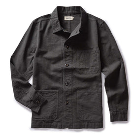 The Ojai Jacket in Faded Black Seersucker - featured image