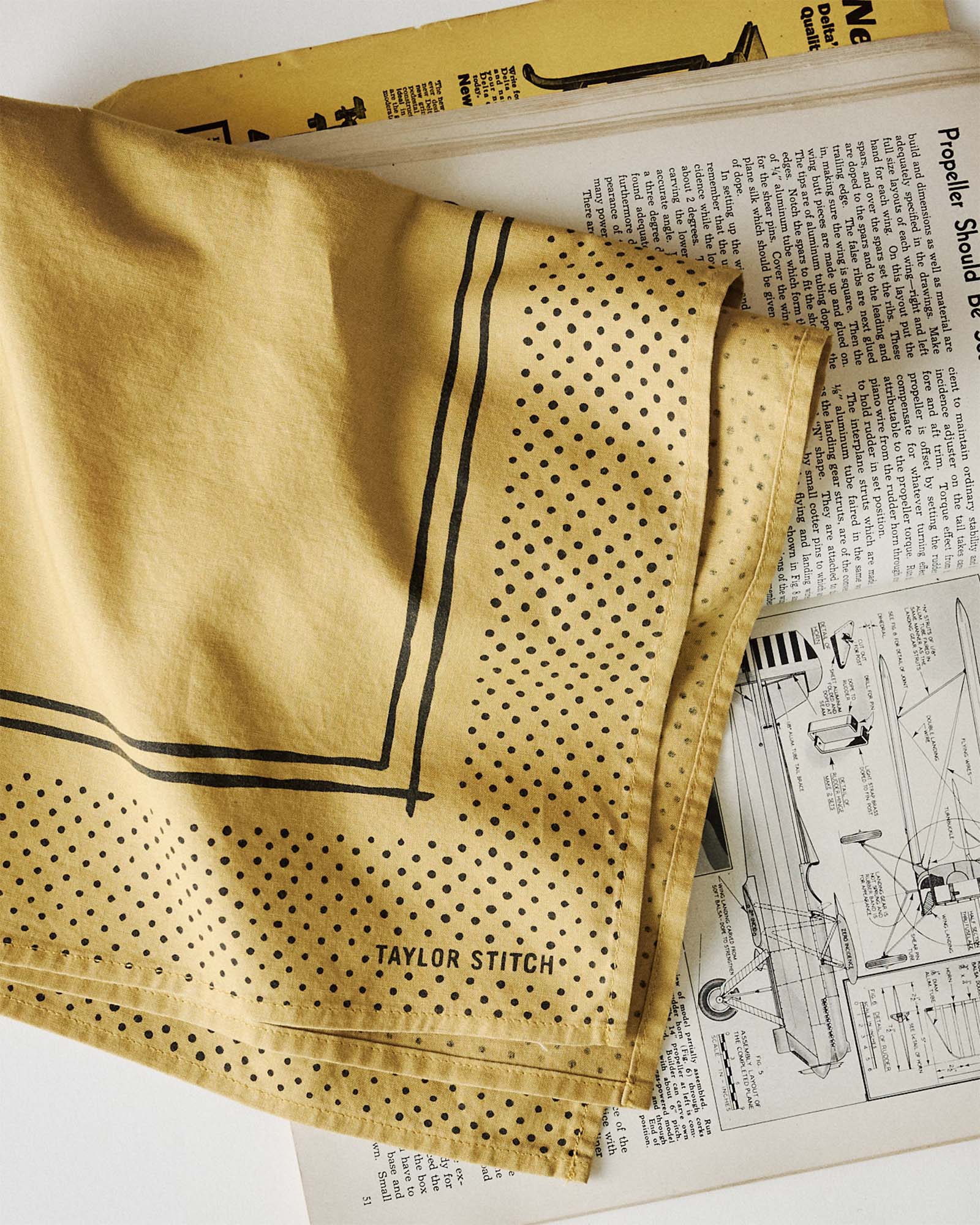 The Bandana in Honey Pindot | Taylor Stitch