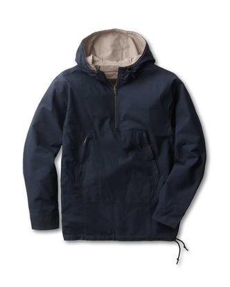 flatlay of The Squall Anorak in Navy Twill