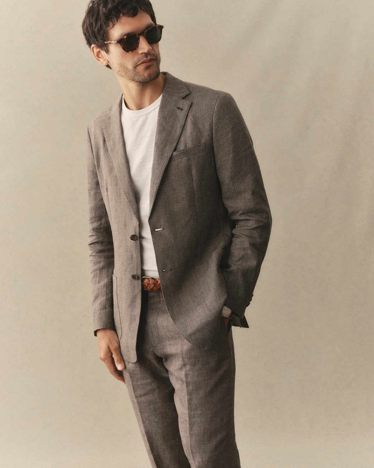 The Stevens Sportcoat in Morel Micro Check | Taylor Stitch