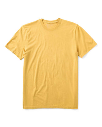 flatlay of The Cotton Hemp Tee in Goldfinch