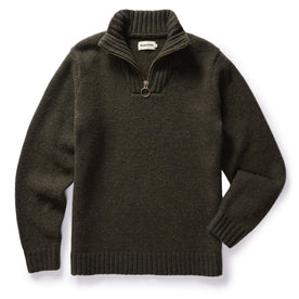 The Quarter Zip Tanker Sweater in Loden - featured image