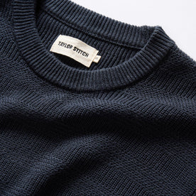 material shot of The Hugo Sweater in Navy