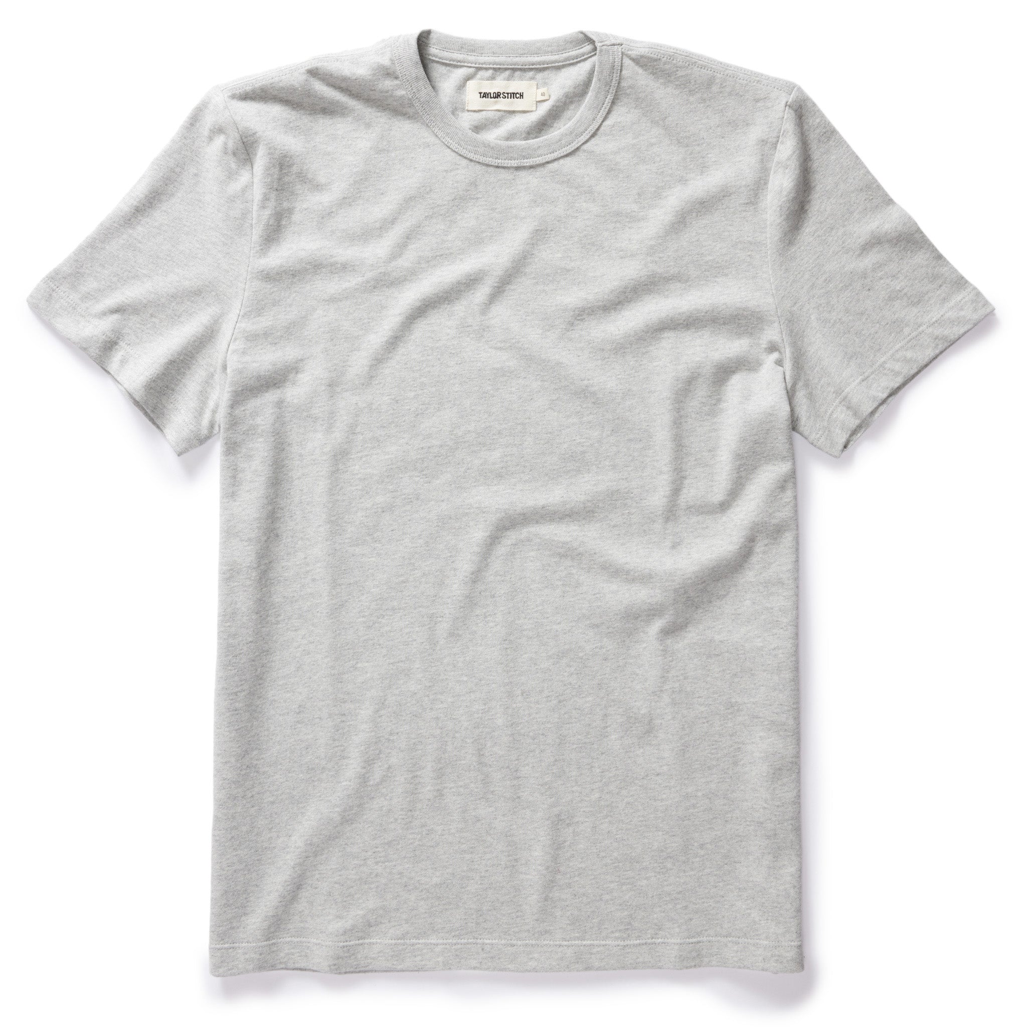 The Organic Cotton Men's T-Shirt in Heather Grey | Taylor Stitch