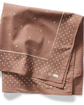 folded flatlay of The Bandana in Redwood, Accessories by Taylor Stitch