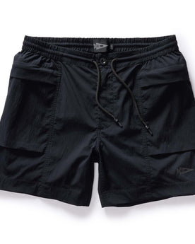 flatlay of The Challenge Cargo Short in Black, Bottoms by Taylor Stitch