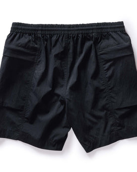 flatlay of the back of The Challenge Cargo Short in Black, Bottoms by Taylor Stitch