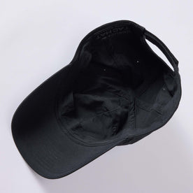 material shot of the inside of The Performance TAC Hat in Black