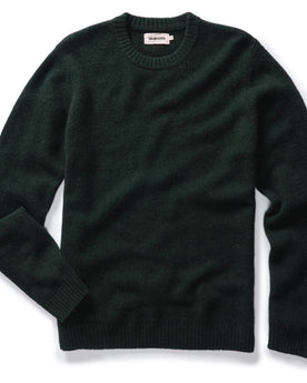 flatlay of The Lodge Sweater in Black Pine, Knits by Taylor Stitch