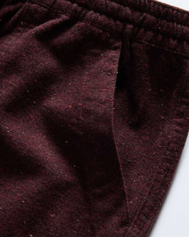 material shot of the pocket on The Breakwater Pant in Nutmeg Donegal, Bottoms by Taylor Stitch