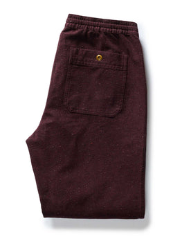 folded flatlay of the back of The Breakwater Pant in Nutmeg Donegal, Bottoms by Taylor Stitch