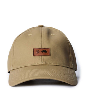 front facing image of The Pathfinder Cap in Khaki Dry Wax, Accessories by Taylor Stitch