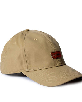 editorial image of the side of The Pathfinder Cap in Khaki Dry Wax, Accessories by Taylor Stitch