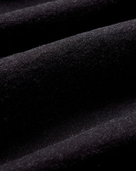 material shot of the fabric on The Apres Zip Hoodie in Black Indigo Terry, Knits by Taylor Stitch