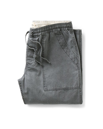folded flatlay of The Breakwater Pant in Dark Grey Ripstop
