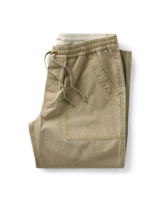 folded flatlay of The Breakwater Pant in Field Khaki Ripstop