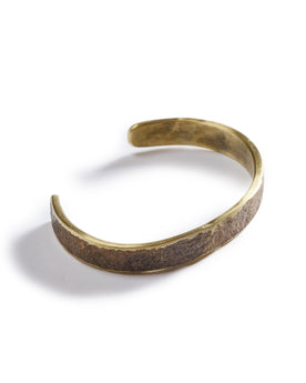 Top of The Hammered Cuff in Brass, Accessories by Taylor Stitch