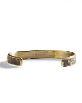 Back of The Hammered Cuff in Brass, Accessories by Taylor Stitch