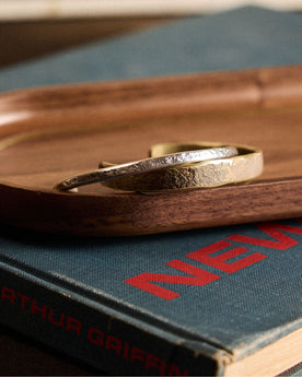 The Hammered Cuff in Silver on The Valet Tray, Accessories by Taylor Stitch