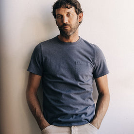 The Heavy Bag Tee in Faded Blue - featured image