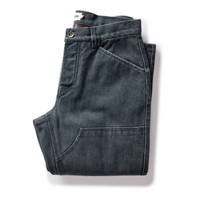 The Lined Chore Pant in Navy Chipped Canvas - featured image