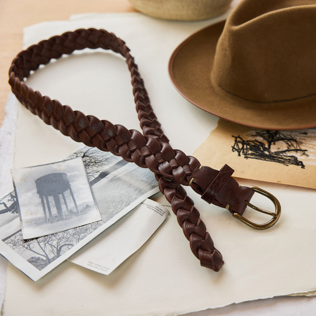 The Braided Belt in Dark Brown | Taylor Stitch