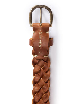 editorial image of the inside buckle on The Braided Belt in Whiskey, Accessories by Taylor Stitch