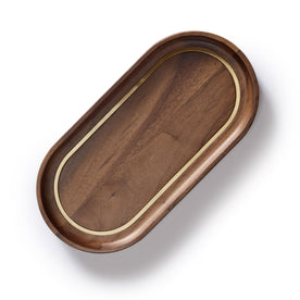 The Valet Tray in Walnut and Brass - featured image