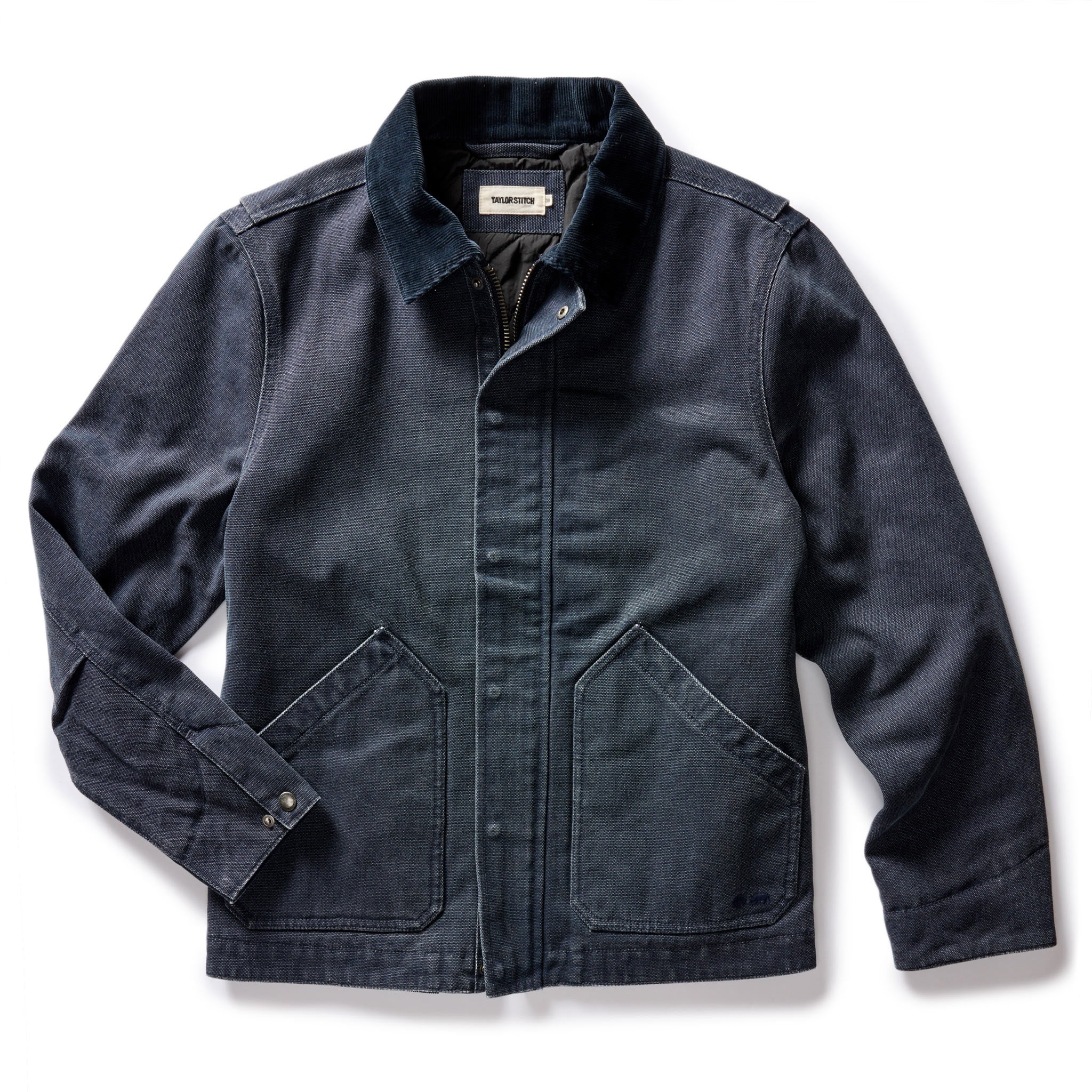 The Workhorse in Taylor Chipped Jacket Stitch Navy | Canvas