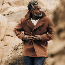 The Mariner Coat in Tarnished Copper Wool - featured image