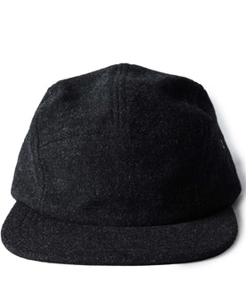 front image of The 5-Panel Cap in Heather Coal Wool Blend, Accessories by Taylor Stitch