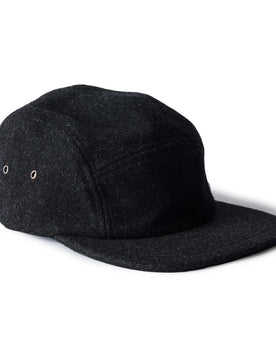 side image of The 5-Panel Cap in Heather Coal Wool Blend, Accessories by Taylor Stitch