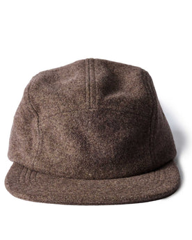 front image of The 5-Panel Cap in Heather Sable Wool Blend, Accessories by Taylor Stitch