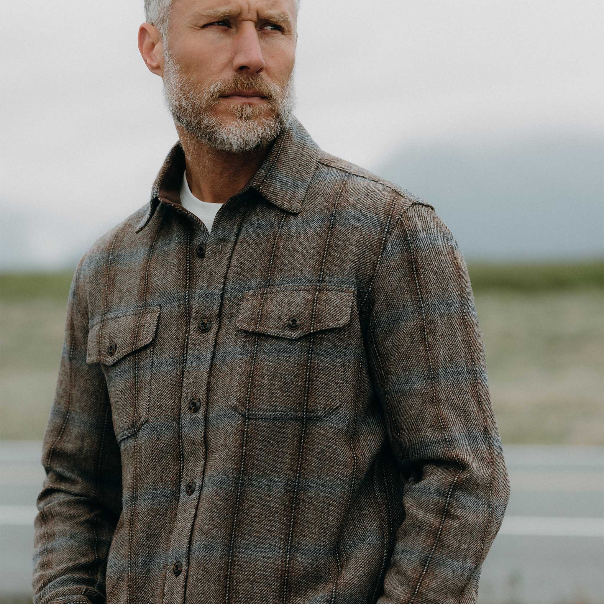 The CPO Shirt in Dark Brick Plaid Wool | Taylor Stitch