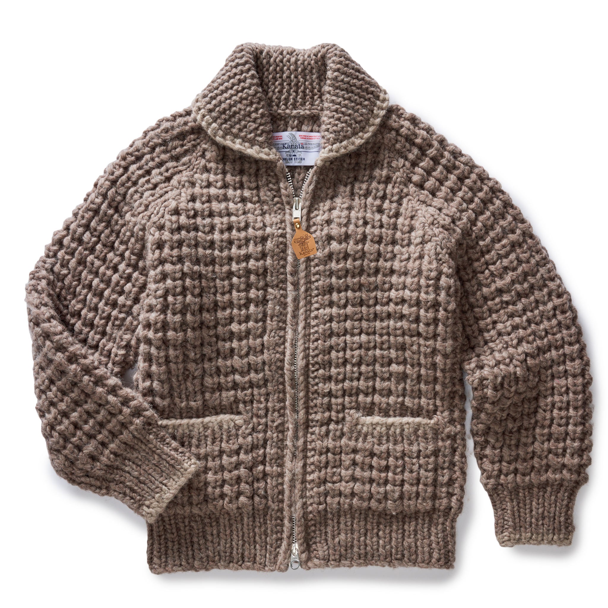The Seawall Hand-Knit Sweater in Heather Sable | Taylor Stitch