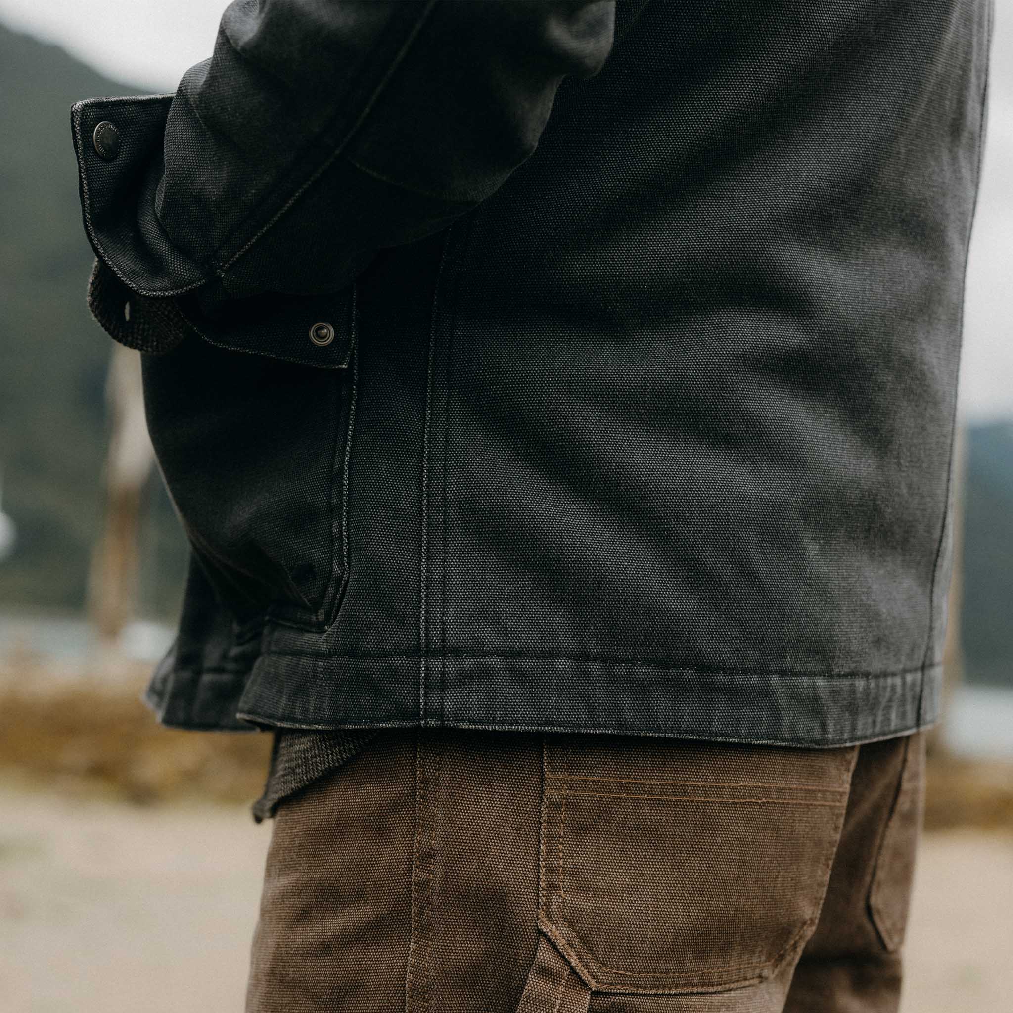The Workhorse Jacket in Coal Chipped Canvas | Taylor Stitch
