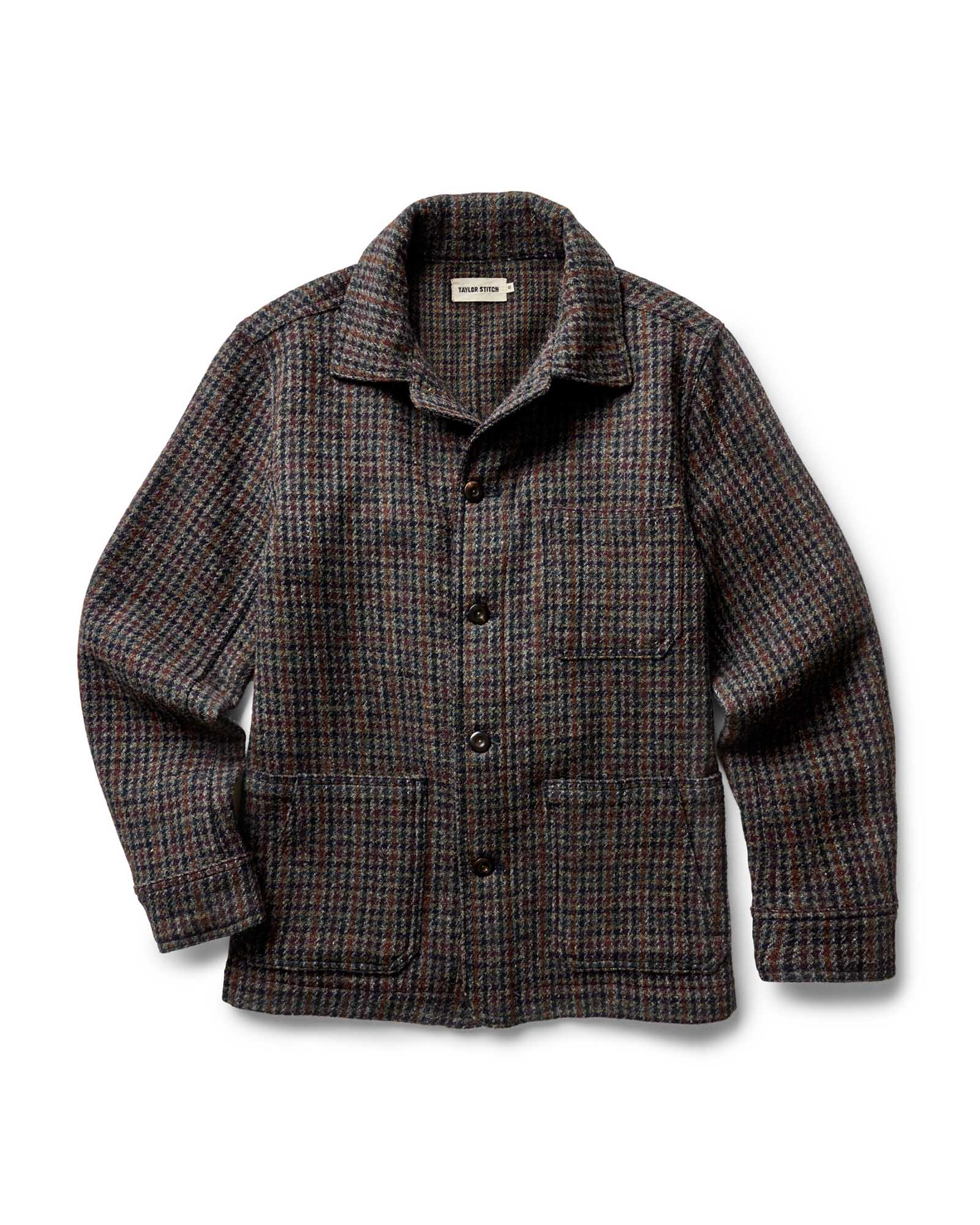 The Ojai Jacket in Marsh Guncheck Harris Tweed Wool | Taylor Stitch