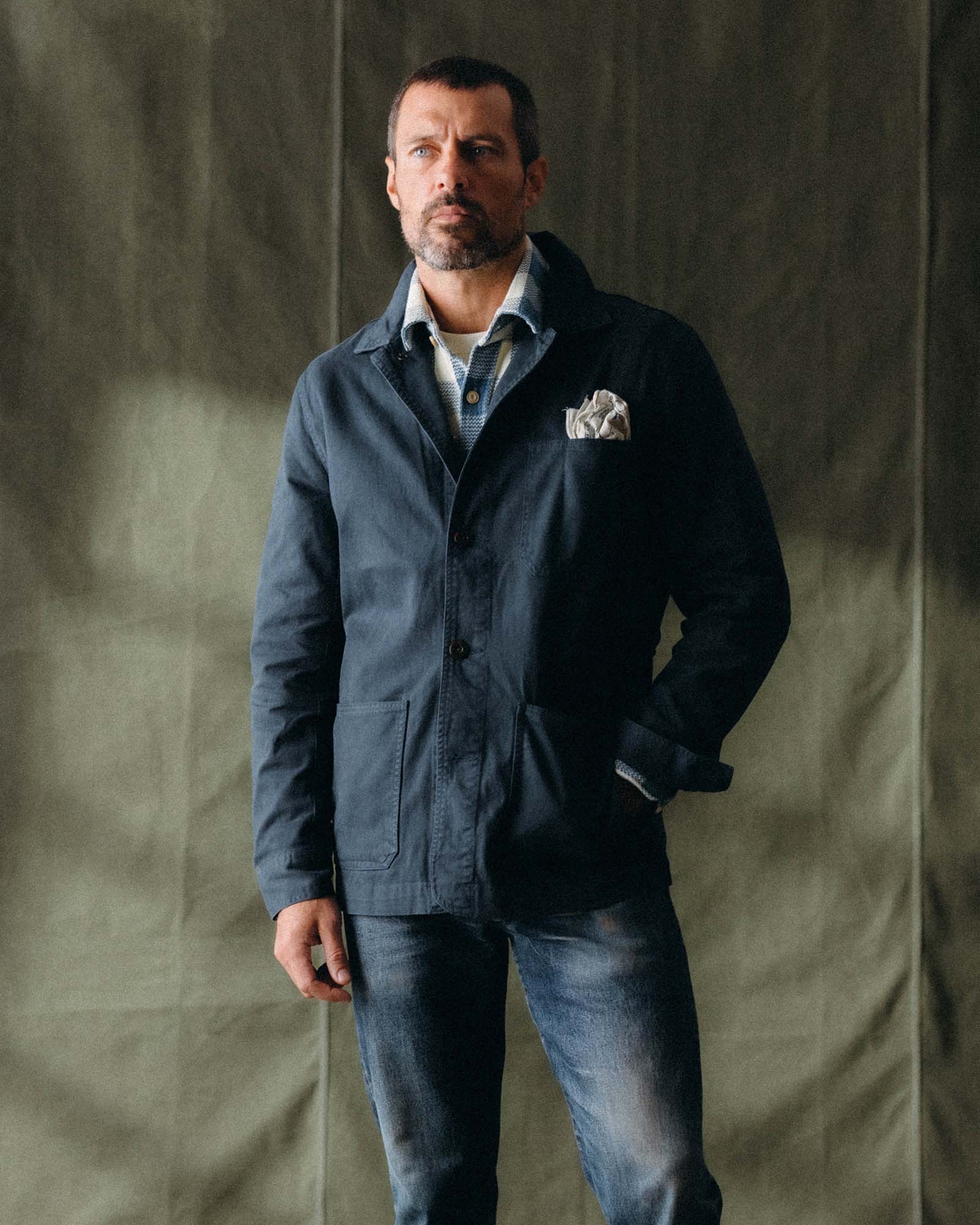 The Ojai Chore Coat in Organic Navy Foundation Twill | Taylor Stitch